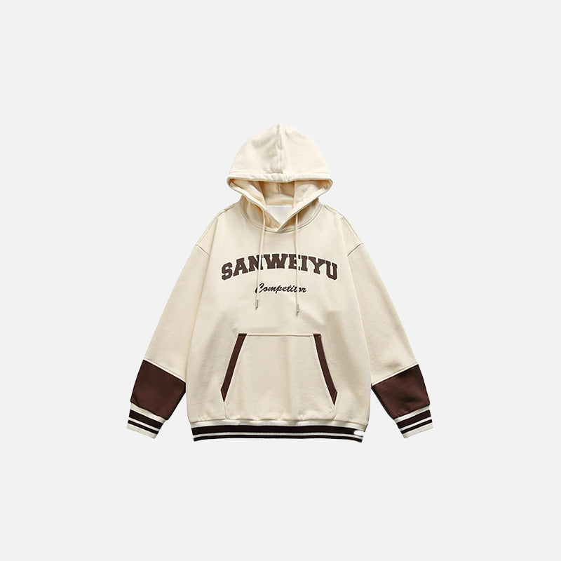 Color Block Oversized Hoodie