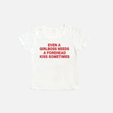 T-shirt Girl boss avec baiser sur le front