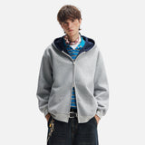 Streetwear Double Zipper Hooded Sweatshirt