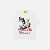 T-shirt d'été oversize à manches courtes avec portrait rock