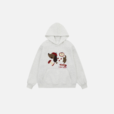 Y2K Niedlicher Cartoon-Hund bestickter Hoodie
