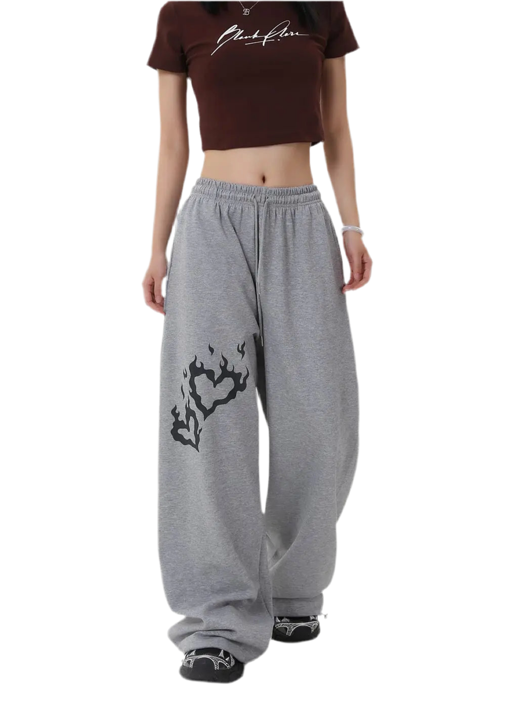 Y2K Spider Wide-Leg Sweatpants