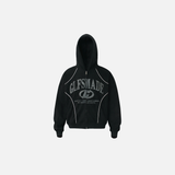 Durable Streetwear Striped Oversized Hooded Sweatshirt