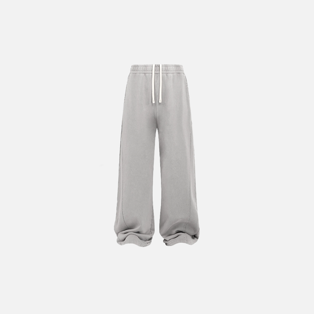 Vintage Jogginghose mit Schneeflockenmuster, gewaschen, locker geschnitten