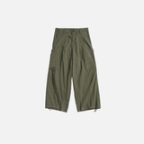 Pantalon cargo style safari couleur unie