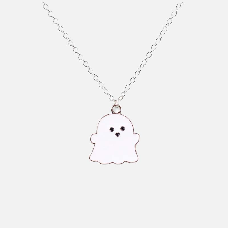 かわいいお化けのペンダントネックレス