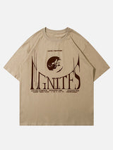 Letter Print Loose T-shirt
