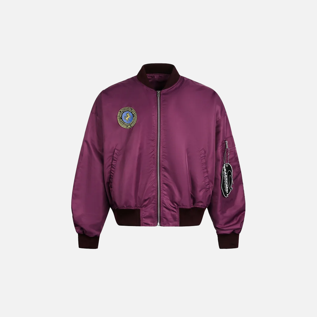 Bomberjacke im Retro-Badge-Safari-Stil mit Stickerei