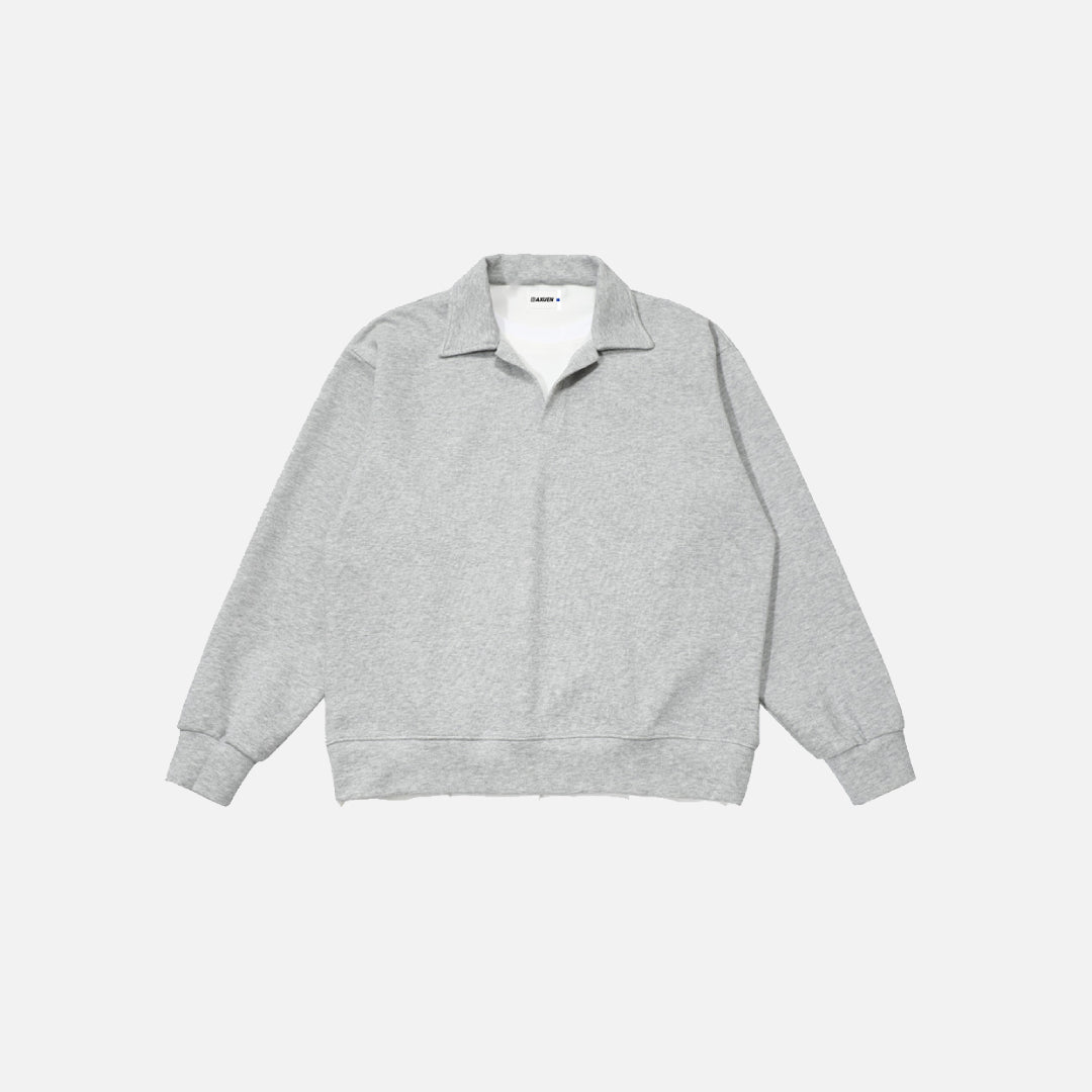 Y2K Hip Hop Spring Loose Fit Collared Sweatshirt