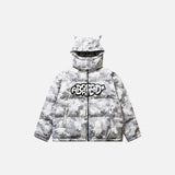 Teufelsjacke mit abnehmbarer Kapuze