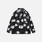 Hemd mit Blumenmuster und zwei Taschen
