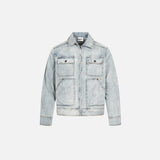 Punk Washed Loose Fit Denim Jacket