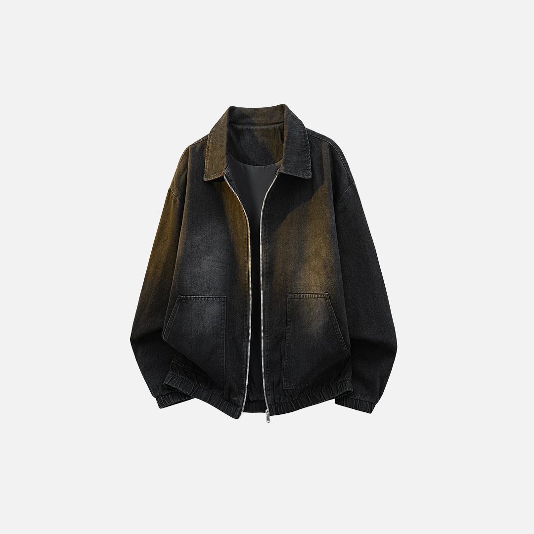Lässige Retro-Jeansjacke im Y2K-Stil
