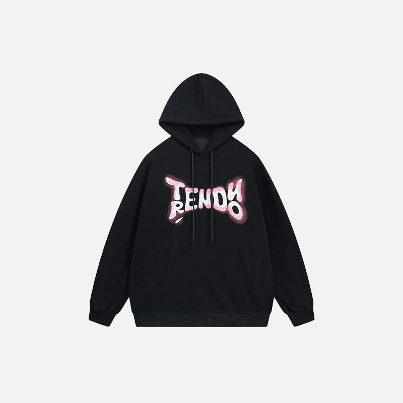 Trendy Letter Print Hoodie