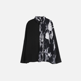 Y2K Gothic Punk Patchwork Langarmshirt