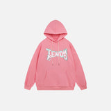 Sweat à capuche tendance à imprimé lettres