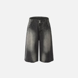 Y2K Rivets Washed Lightning Jorts
