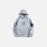 Insulated Embroidered American Style Letter Hoodie
