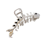 Metal Fish Bone Irregular Hair Claw Clip