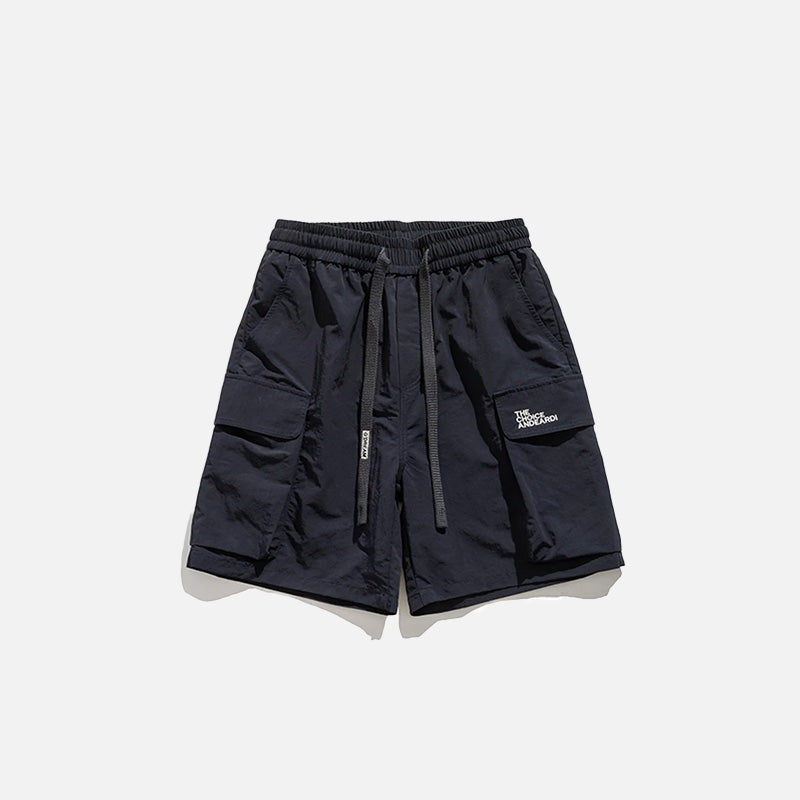 Solid Utility Cargo Shorts