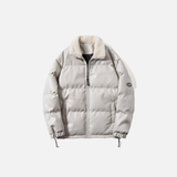 Parka d'hiver élégante à col en fourrure