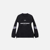 Futuristic Graphic Patchwork Sweatshirt