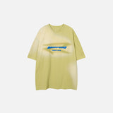Ausgeblichenes, locker sitzendes T-Shirt im Used-Look