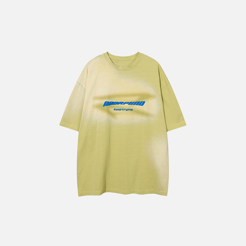 Ausgeblichenes, locker sitzendes T-Shirt im Used-Look