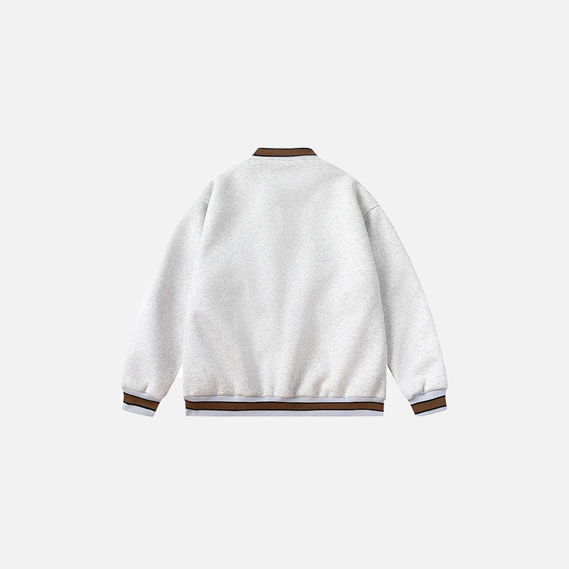 Klassische Vintage-Collegejacke