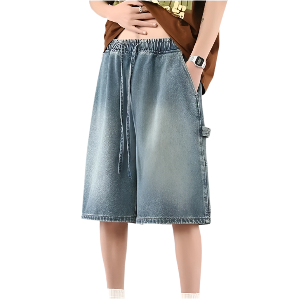Denim Oversized Streetwear Jorts