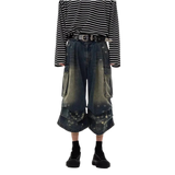 Urban Distressed Cargo Jorts