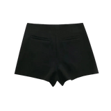 Black shorts on a white background
