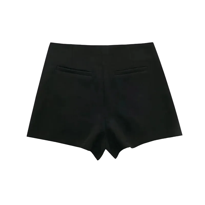 Black shorts on a white background