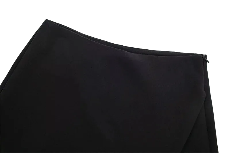 Black fabric with a subtle texture on a white background