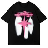 Y2K Star Shadow Cotton Tee