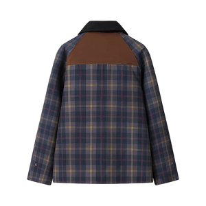 Elevate your rotation with this vintage-inspired plaid workwear jacket, featuring bold contrast panels and a classic tartan check for a standout look.
