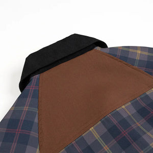 Elevate your rotation with this vintage-inspired plaid workwear jacket, featuring bold contrast panels and a classic tartan check for a standout look.