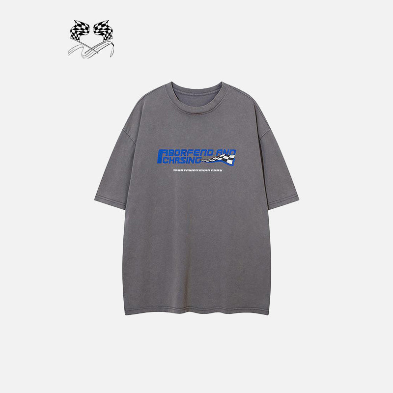 Renn-T-Shirt in Kontrastfarbe