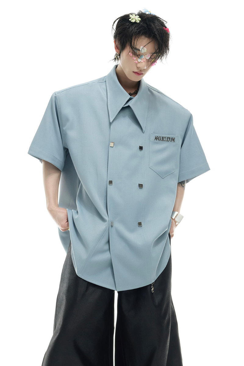 Double Breasted Shirt Tee