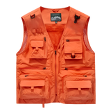 Multi-Pocket Breathable Cargo Vest