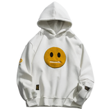 Hush Emoji Face Cotton Hoodie