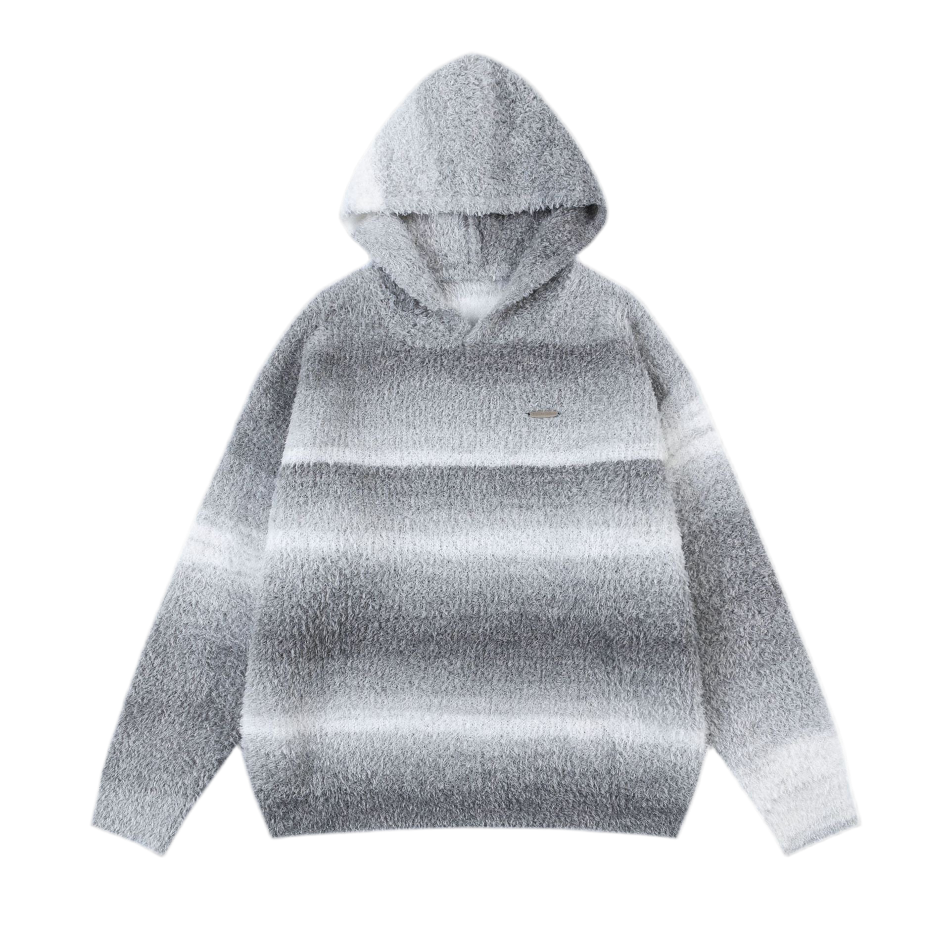 Sunset Stripes Fuzzy Hoodie