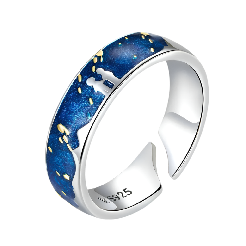 Starry Sky of Van Gogh Sterling Silver 925 Ring