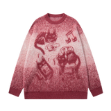 Cosmic Cat Fade Crewneck Sweater