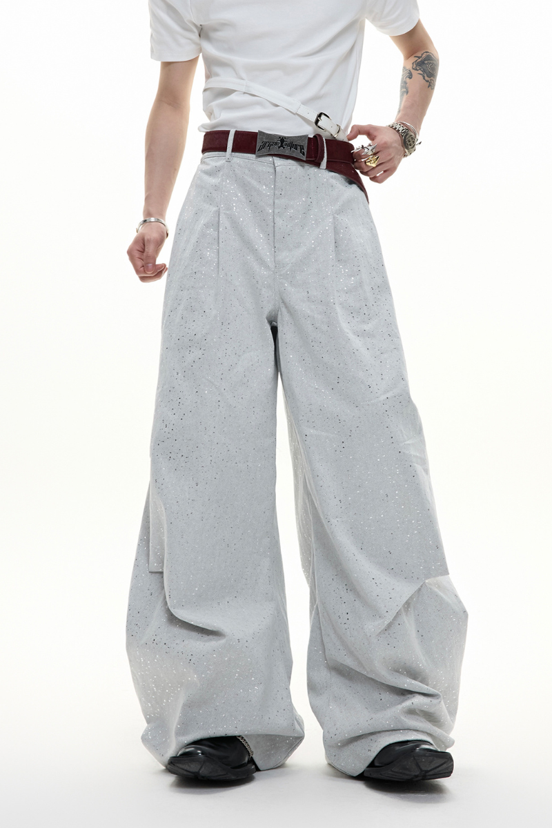 Glitzernde Faltenhose 