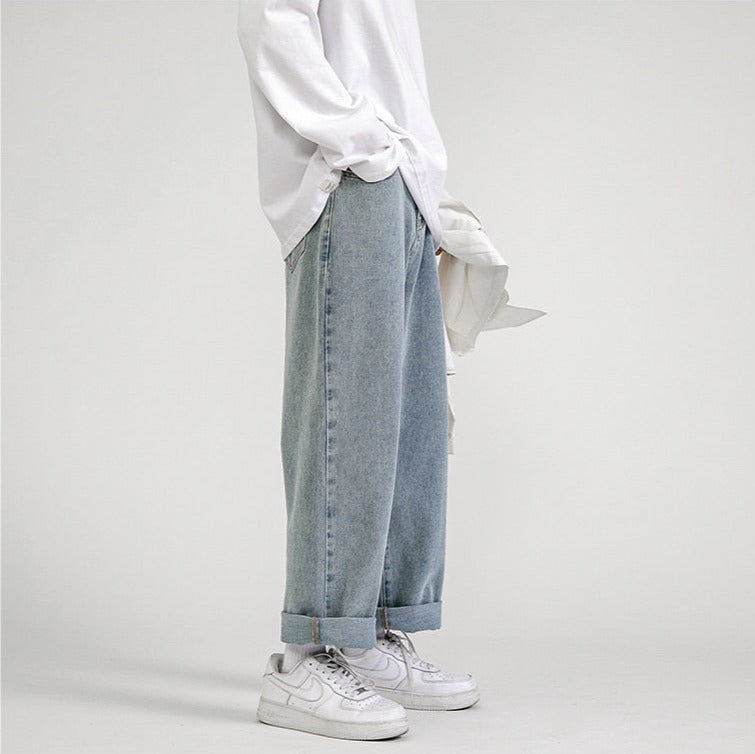 Jean ample classique uni