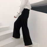 루즈 스트레이트 하이라이즈 팬츠