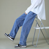Pantalon en jean ample à jambes larges