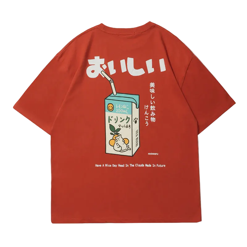 Juice Box Graphic Streetwear Tee