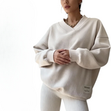 Long Sleeve V-Neck Casual Sweatshirt